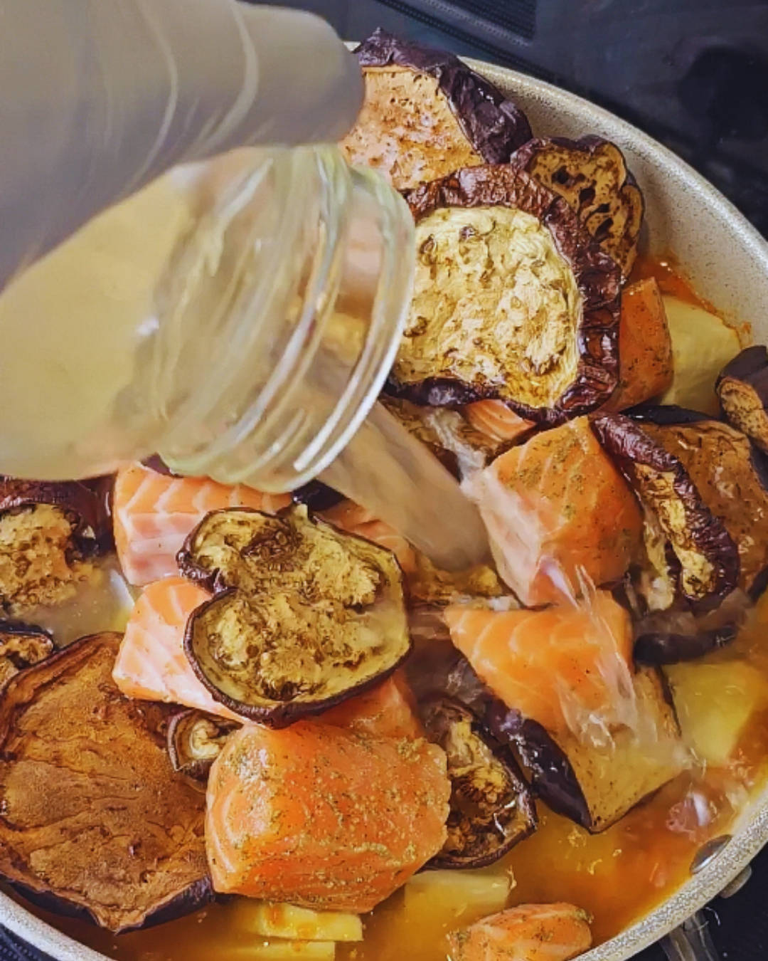 Salmon and Sweet Potato Stew