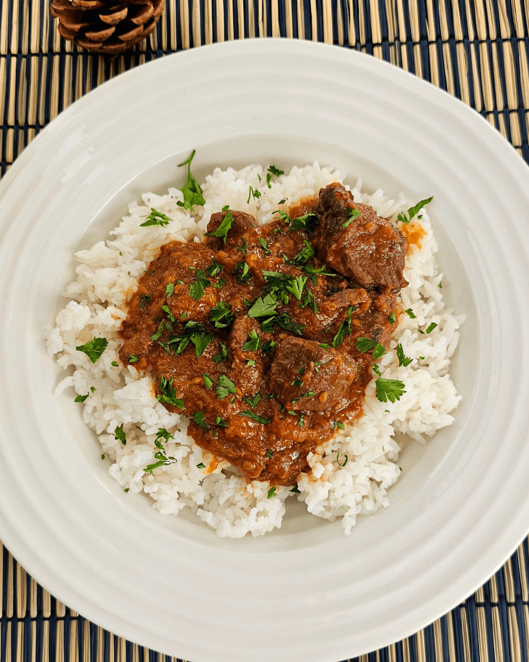 Beef Tomato Stew with Basmaty Rice
