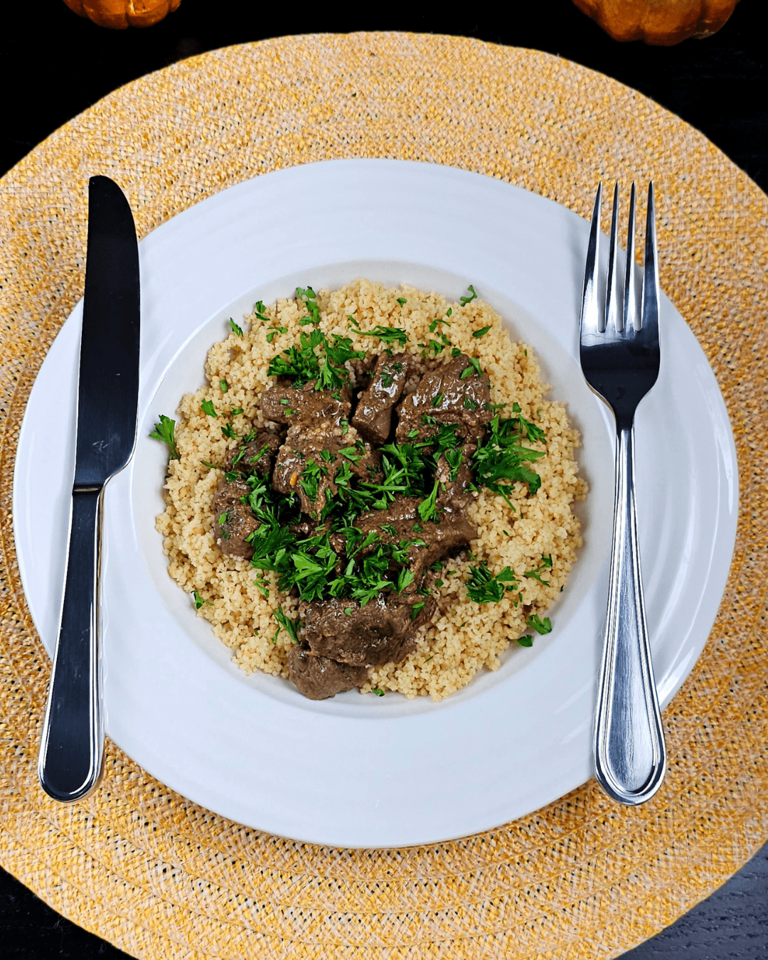 Veal Stew with Whole Wheat Couscous