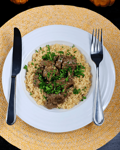 Veal Stew with Whole Wheat Couscous