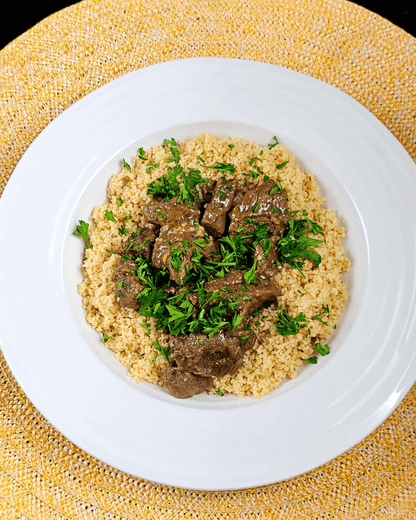 Veal Stew with Whole Wheat Couscous