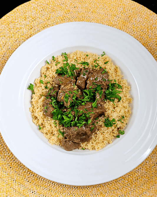 Veal Stew with Whole Wheat Couscous