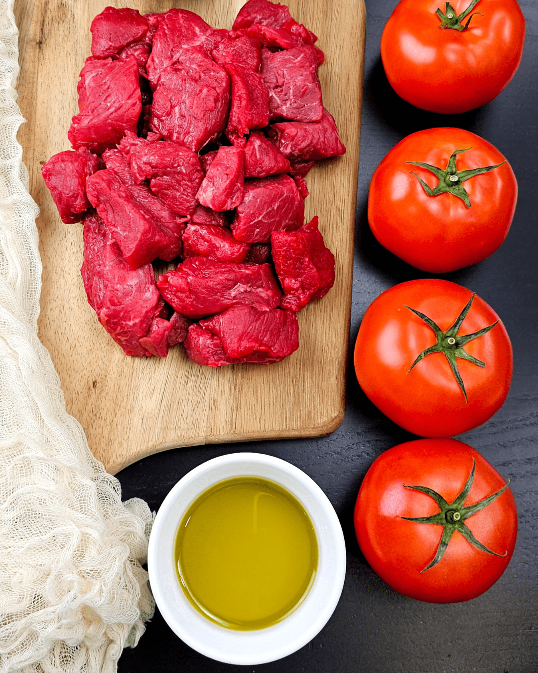 Beef Tomato Stew with Basmaty Rice
