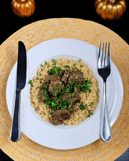 Veal Stew with Whole Wheat Couscous