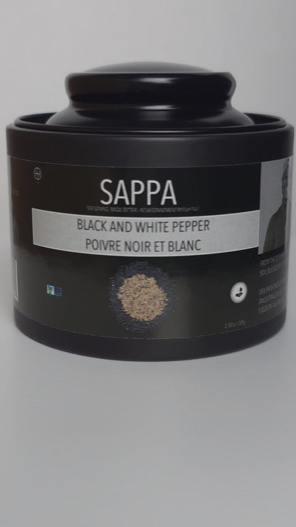 Black and White Peppercorns